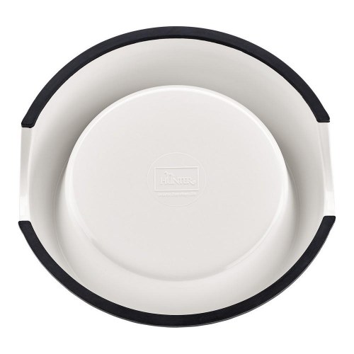 Hundeskål Hunter i melamin med inderdel i rustfrit stål, hvid 160 ml (14,5 x 14,5 x 7 cm)