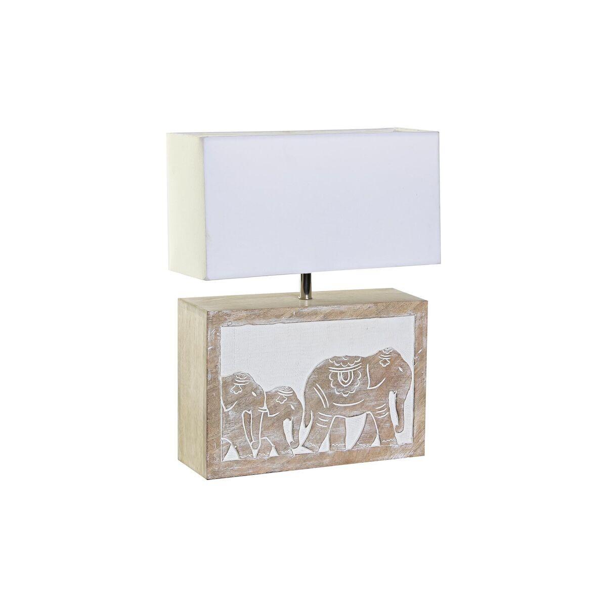 Bordlampe Brun Hvid 220 V 50 W Indian 33 X 12 X 41 Cm