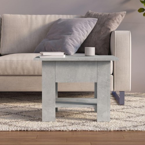 Sofabord 55x55x42 cm konstrueret træ betongrå