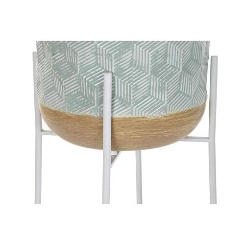 Urtepotte Metal To-farvet (35 x 35 x 91 cm)