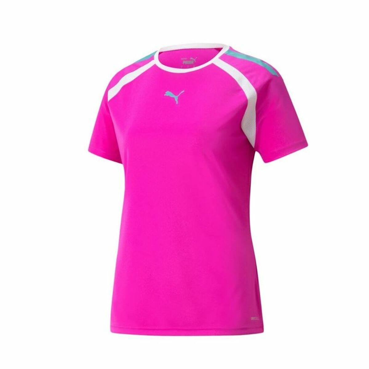 Kortærmet Sport Shirt Puma Team Fuchsia