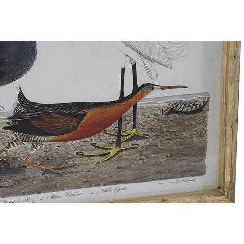 Maleri 60 x 2,8 x 45 cm Fugle Moderne (4 Dele)