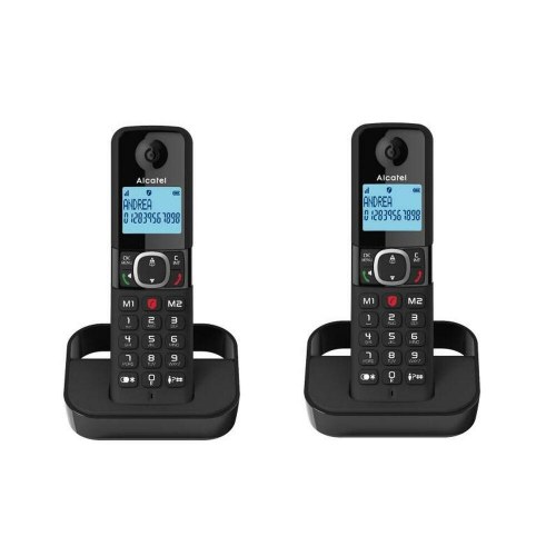 Alcatel F860 DUO EU trådløs fastnettelefon - Sort (2 håndsæt)