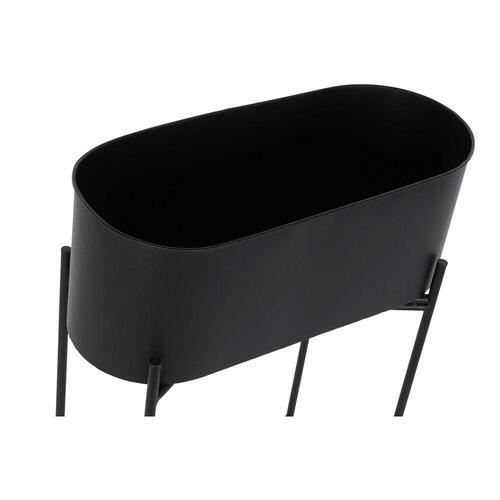 Urtepotte Sort Metal (49 x 21,5 x 65 cm)