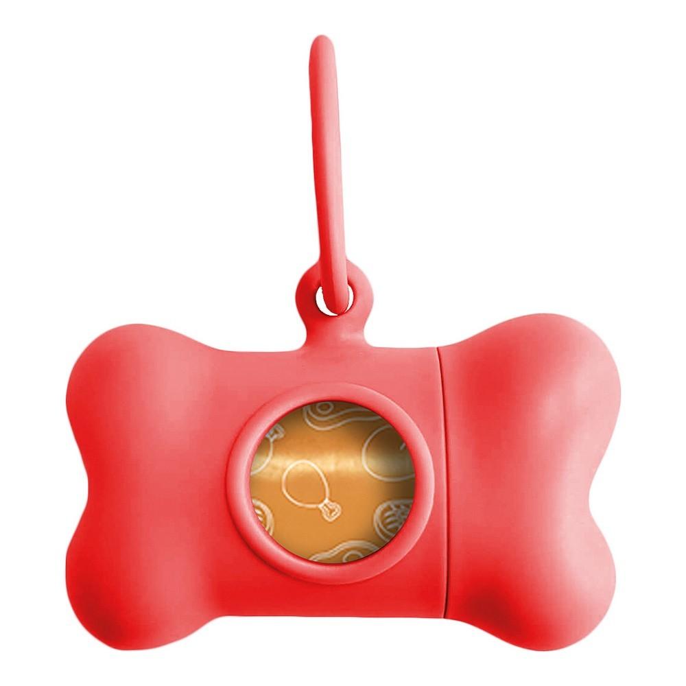 United Pets Bon Ton Classic posebeholder til hund - Rød (8 × 4,2 × 5 cm)