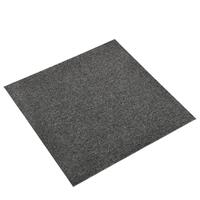 Tæppefliser 20 stk. 5 m² 50x50 cm antracitgrå
