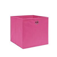 Opbevaringskasser 4 stk. 28x28x28 cm uvævet stof lyserød