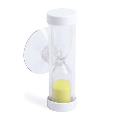 Timeglas med sugekop met zuignap 2' 145275 Gul