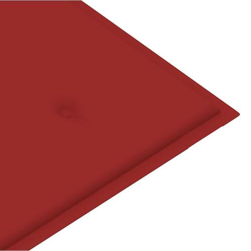 Hynde til havebænk 200x50x3 cm oxfordstof rød