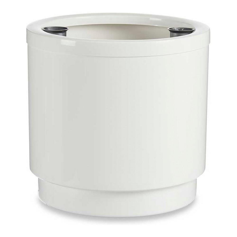 Selvvandende pot Hvid polypropylen (32 x 30,5 x 32 cm)