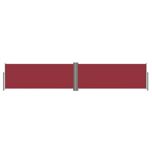 Sammenrullelig sidemarkise 117x600 cm rød