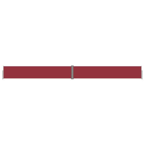 Sammenrullelig sidemarkise 117x1200 cm rød