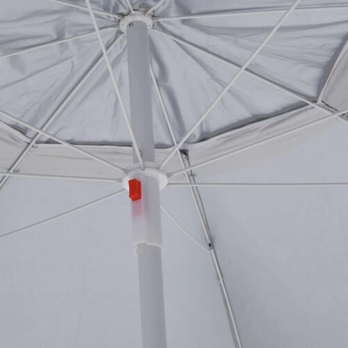 Strandparasol med sidevægge 215 cm sandfarvet