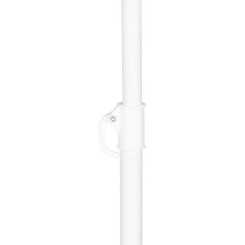 Strandparasol med sidevægge 215 cm sandfarvet