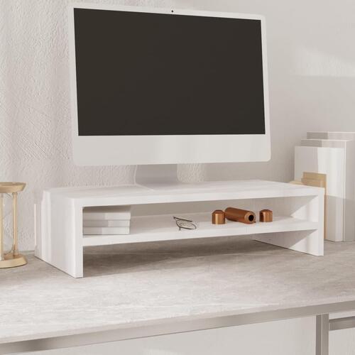 Skærmholder 50x24x13 cm massivt fyrretræ hvid