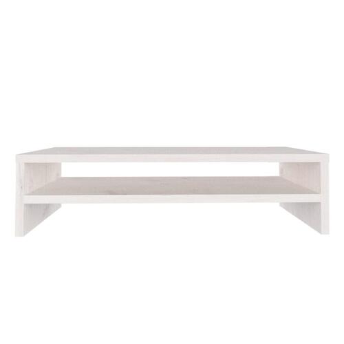 Skærmholder 50x24x13 cm massivt fyrretræ hvid
