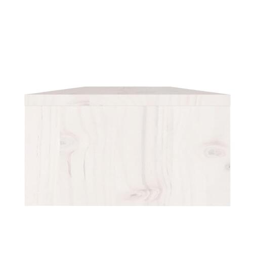 Skærmholder 50x24x13 cm massivt fyrretræ hvid