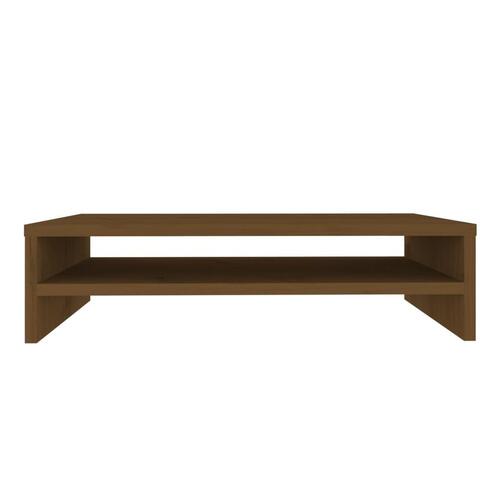 Skærmholder 50x24x13 cm massivt fyrretræ gyldenbrun