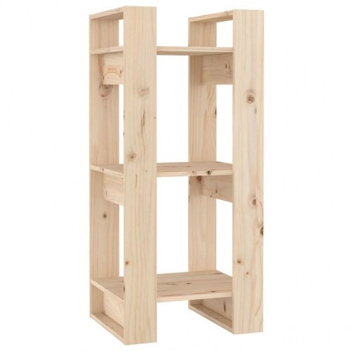 Bogreol/rumdeler 41×35×91 cm - massivt fyrretræ