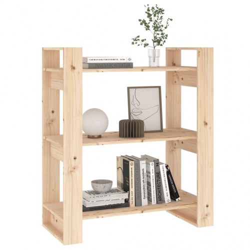 Bogreol/rumdeler i massivt fyrretræ - 80×35×91 cm