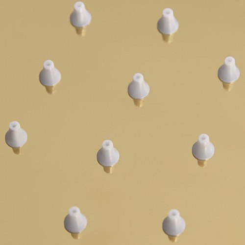 Regnbrusehoved 25 cm rund rustfrit stål guldfarvet