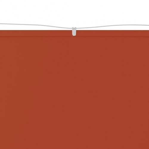 Lodret markise 60x600 cm oxfordstof terrakottafarvet