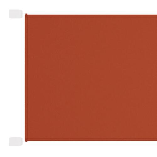 Lodret markise 140x360 cm oxfordstof terrakottafarvet
