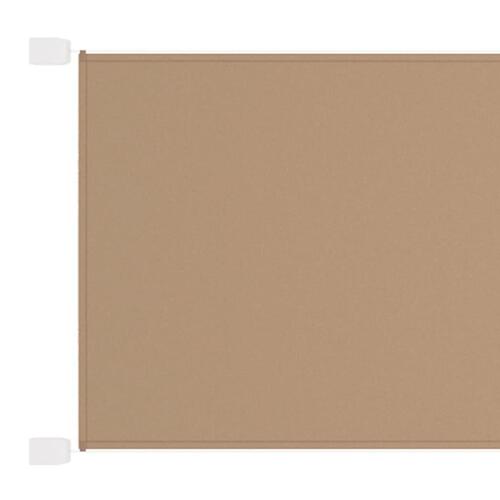 Lodret markise 100x420 cm oxfordstof gråbrun