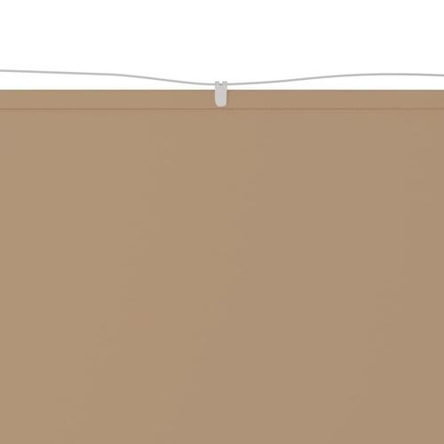 Lodret markise 100x420 cm oxfordstof gråbrun