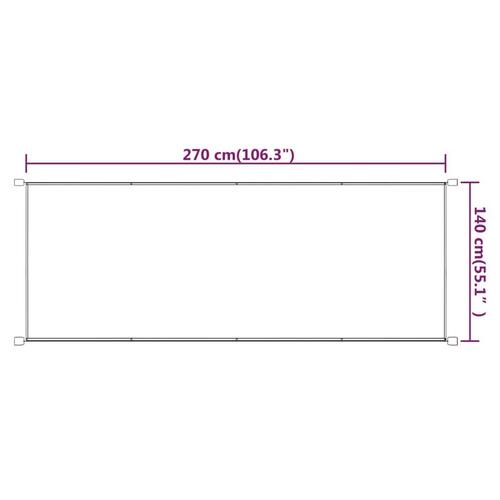 Lodret markise 140x270 cm oxfordstof blå