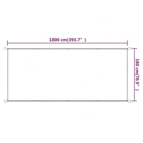Lodret markise 180 × 1.000 cm i oxfordstof - blå