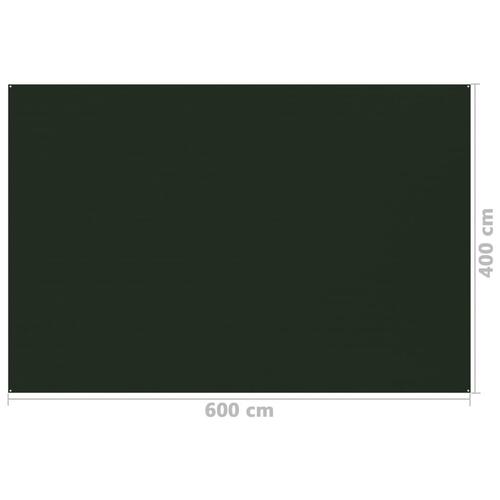 Telttæppe 400x600 cm mørkegrøn