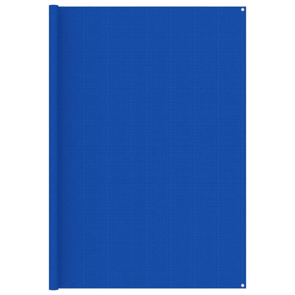 Telttæppe 250x200 cm HDPE blå