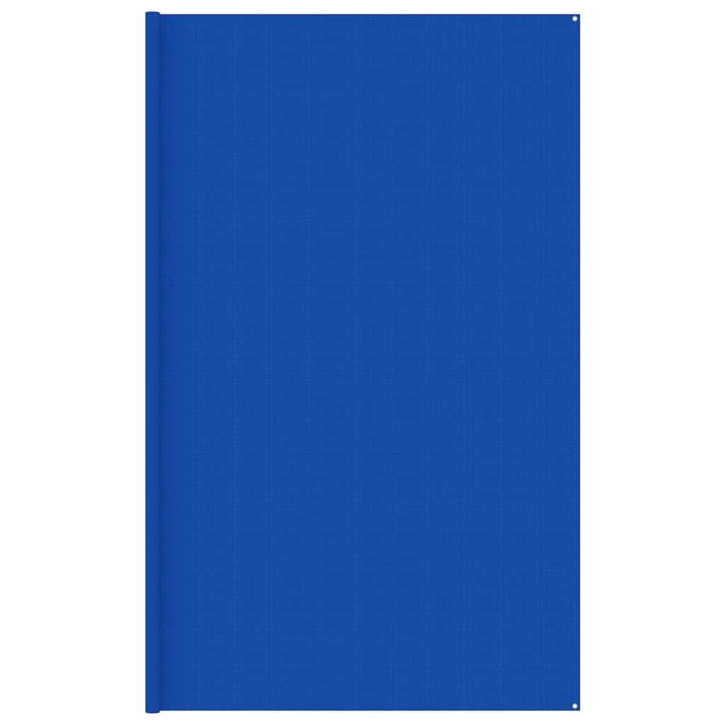 Telttæppe 400x400 cm HDPE blå