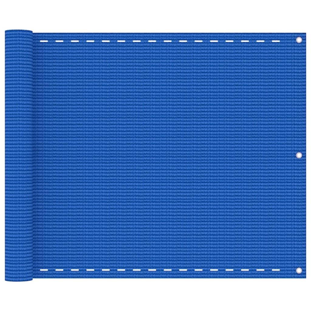 Altanafskærmning 75x500 cm HDPE blå
