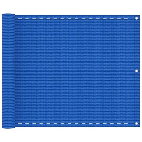 Altanafskærmning 75x600 cm HDPE blå