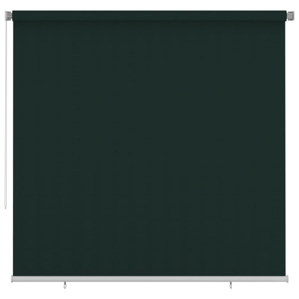 Udendørs rullegardin 240x230 cm HDPE mørkegrøn
