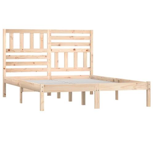 Sengeramme 140x190 cm massivt fyrretræ