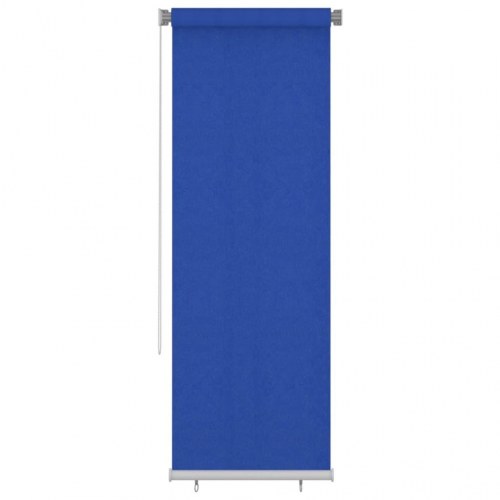 Udendørs rullegardin 80 × 230 cm i HDPE - blå