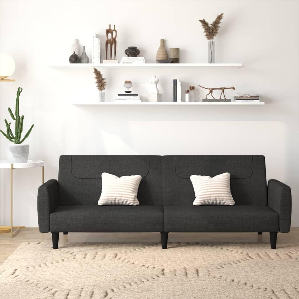 2-personers sovesofa stof mørkegrå