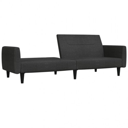 2-personers sovesofa stof mørkegrå