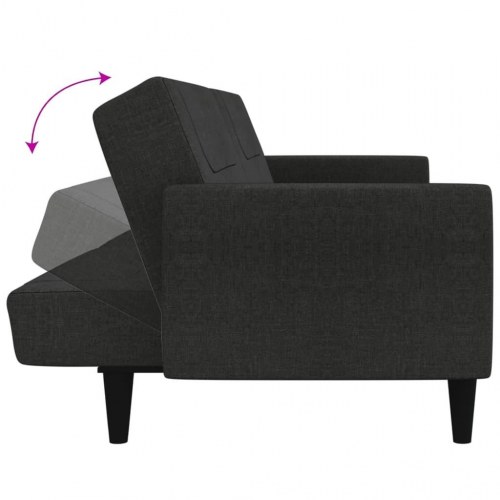 2-personers sovesofa stof mørkegrå
