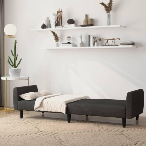 2-personers sovesofa stof mørkegrå