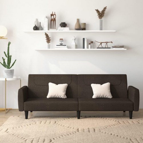 2-personers sovesofa stof mørkebrun