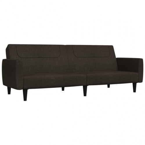 2-personers sovesofa stof mørkebrun