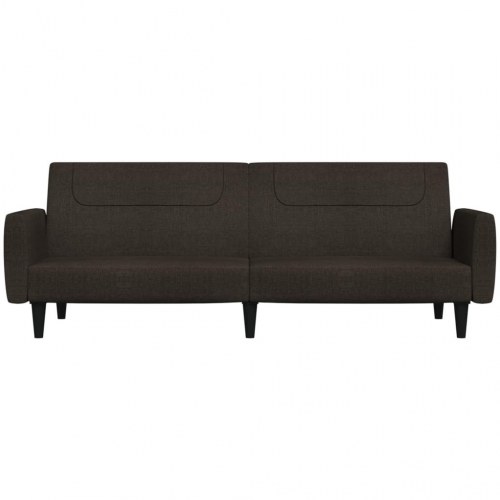 2-personers sovesofa stof mørkebrun