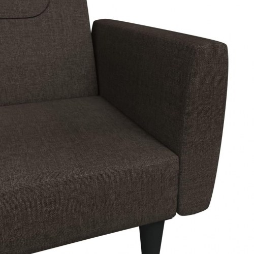 2-personers sovesofa stof mørkebrun