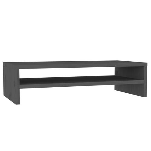 Skærmholder 50x24x13 cm massivt fyrretræ grå