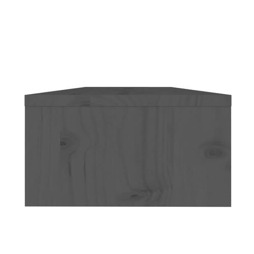 Skærmholder 50x24x13 cm massivt fyrretræ grå