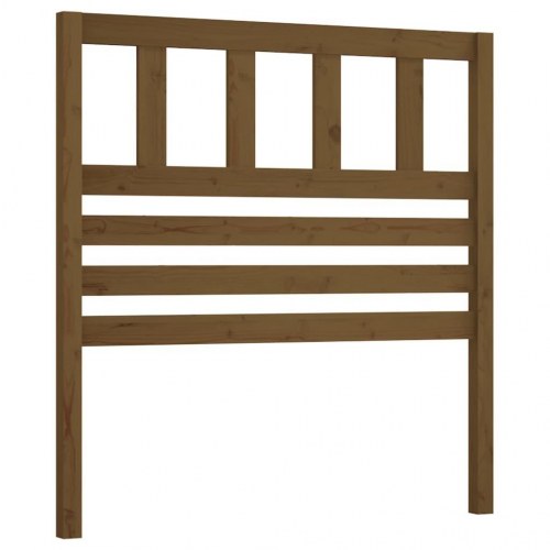 Sengegavl 96×4×100 cm i massivt fyrretræ - gyldenbrun